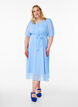 V-neck midi dress with tie fastening, Light Blue, Model image number 0