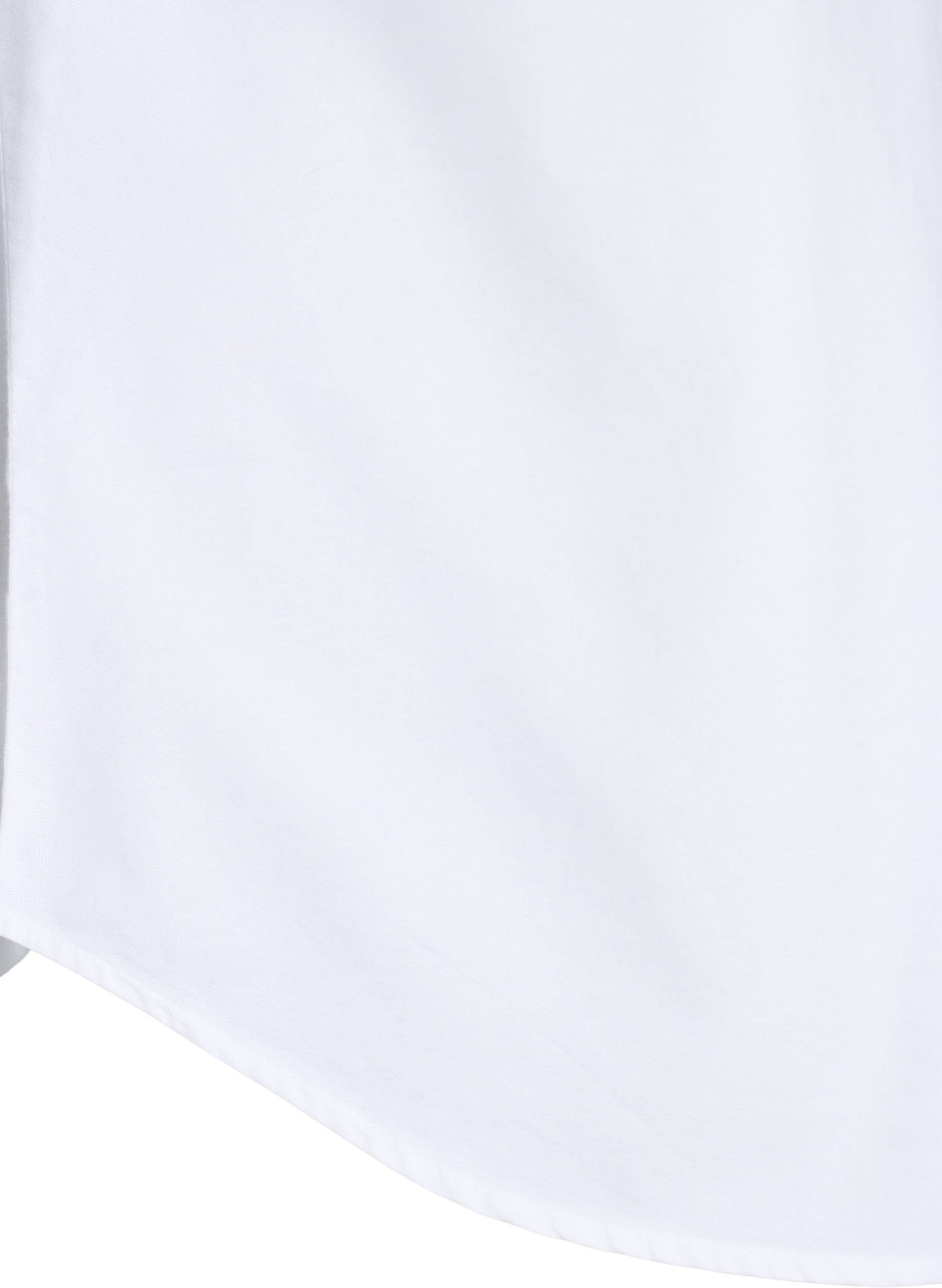 Zizzifashion Long-sleeved cotton shirt, White, Packshot image number 3