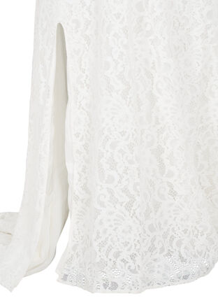 Lace wedding dress with slits, Star White, Packshot image number 3