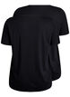 2-pack t-shirts with v-neck, Black, Packshot image number 1