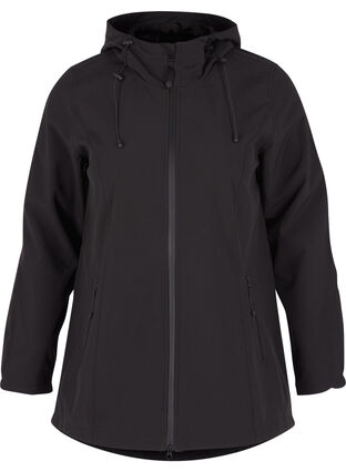 Softshell jacket, Black, Packshot image number 0
