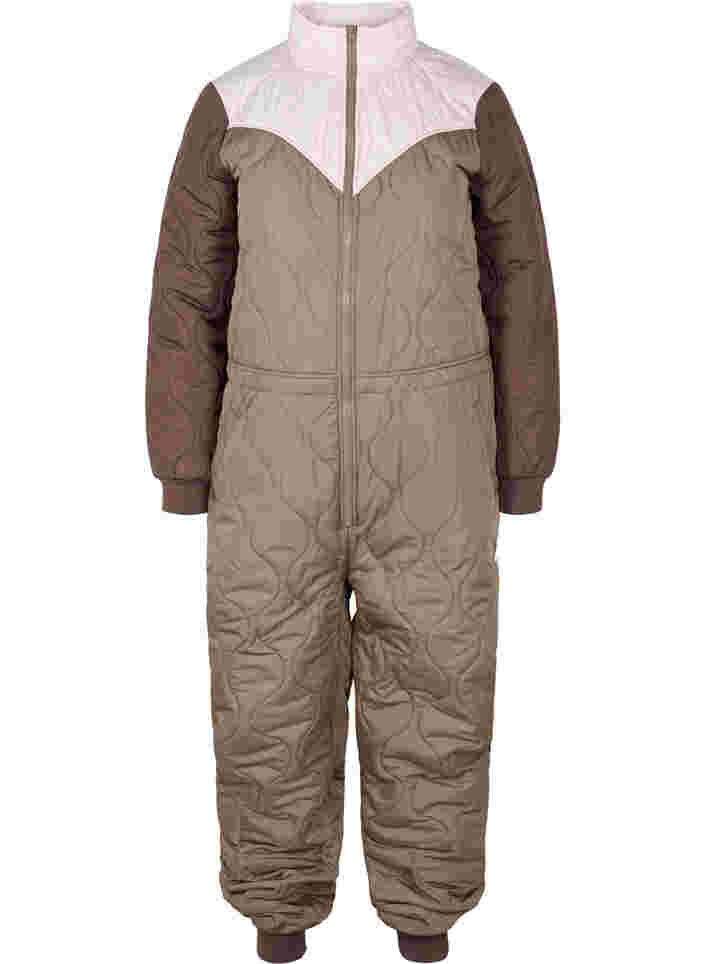 Thermal jumpsuit in block-colour, Falcon Comb, Packshot image number 0