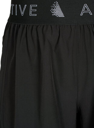 Workout shorts with back pocket, Black, Packshot image number 2