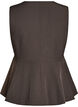 Pinstriped waistcoat with peplum, Brown, Packshot image number 1