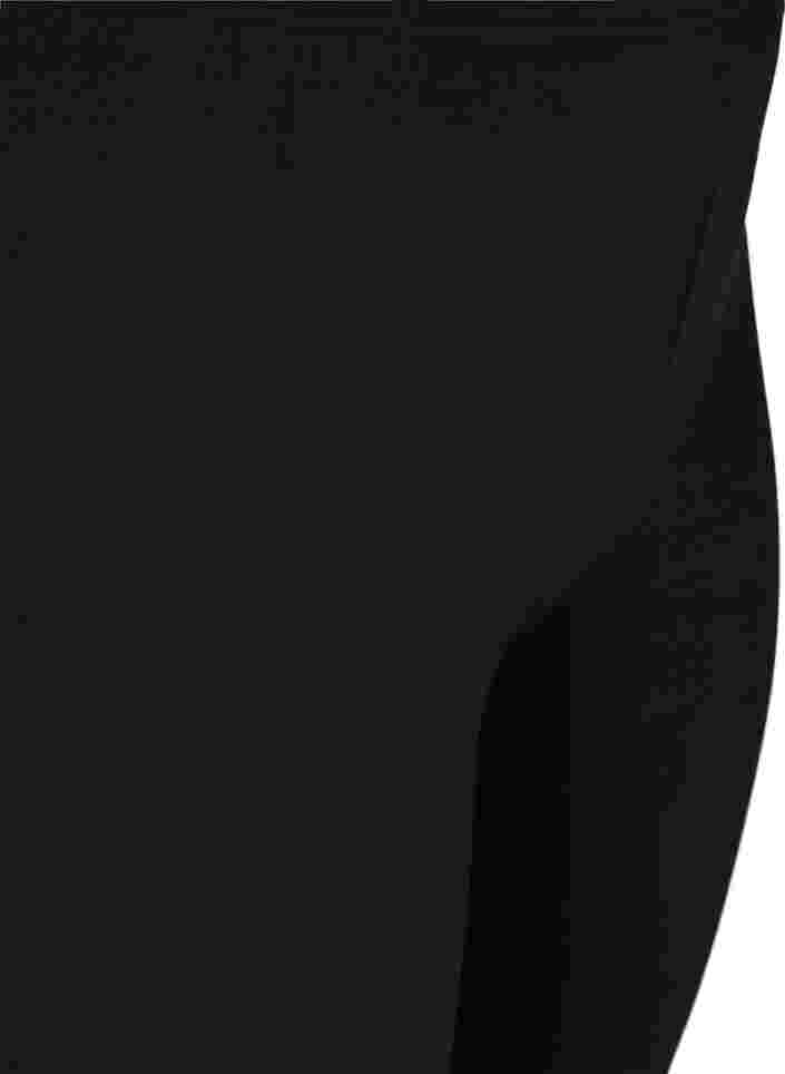 Viscose leggings with press studs, Black, Packshot image number 2