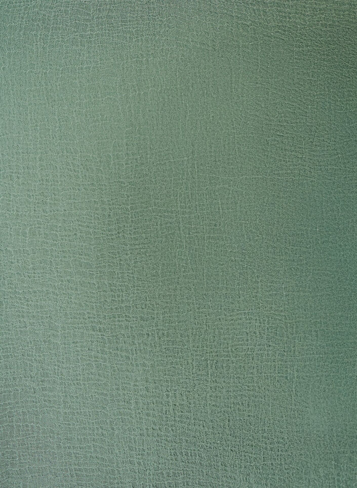 Blouse with V-neck and ruffles, Green, Packshot image number 2