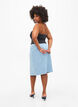 Denim skirt with slit and sequins, Light Blue Denim, Model image number 1