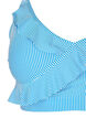 Striped bikini top with ruffle, BlueWhite Stripe AOP, Packshot image number 2
