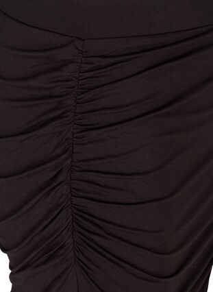 Close-fitting viscose skirt, Black, Packshot image number 3