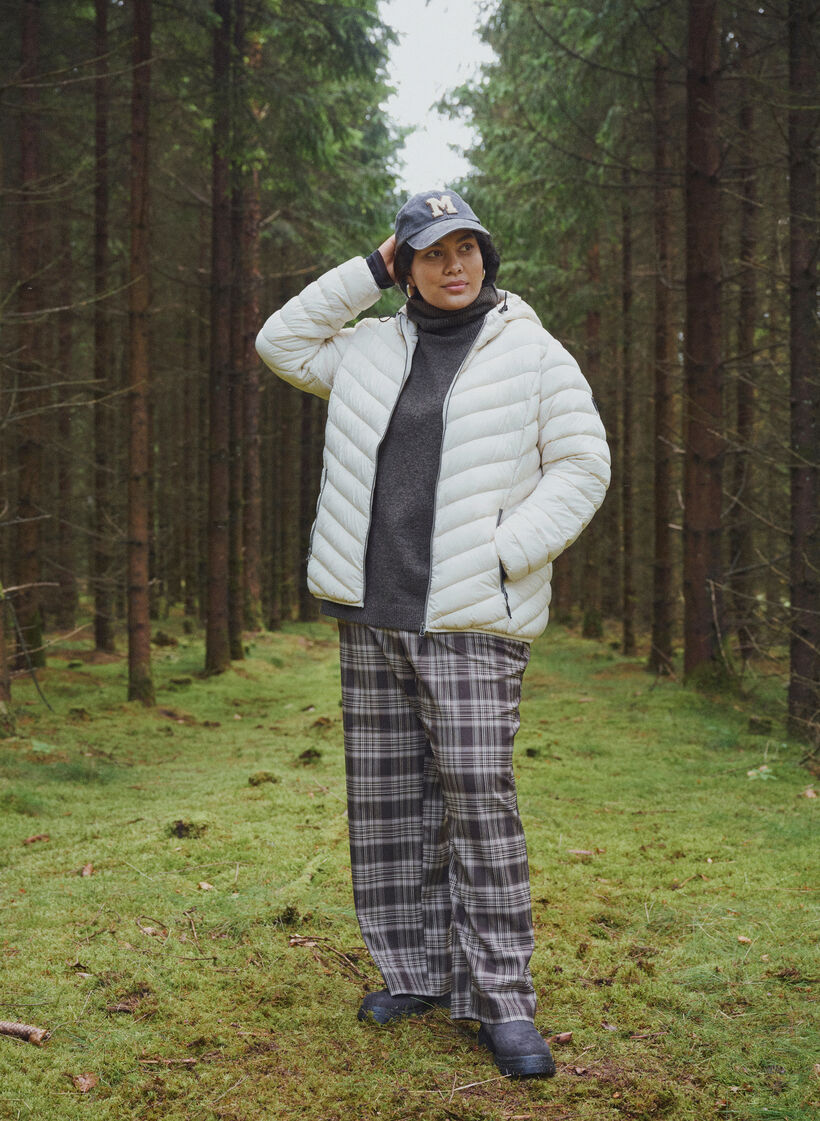 Lightweight jacket with hood, Beige, Image image number 0