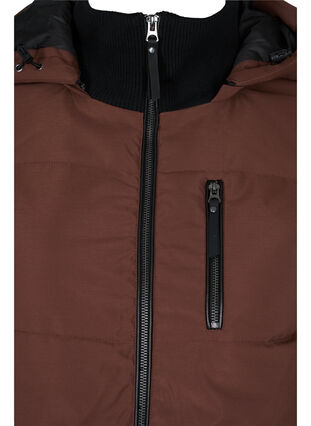 Winter jacket with detachable hood, Friar Brown, Packshot image number 2