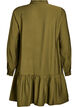 Short A-line dress with ruffles, Green, Packshot image number 1