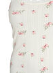 Nightgown with thin straps and textured pattern, Vanilla, Packshot image number 2