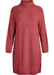 Knitted dress with turtleneck, Red, Packshot image number 0