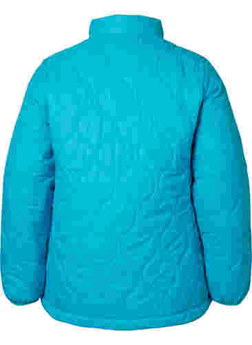 Quilted jacket with zip and pockets, River Blue, Packshot image number 1