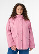 Short spring jacket with a detachable hood, Rose, Model image number 0