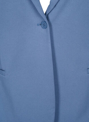 Simple blazer with button closure, Moonlight Blue, Packshot image number 2