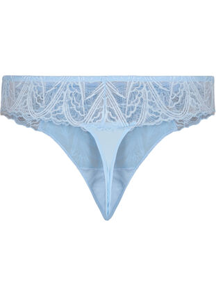 G-string briefs with lace and a regular waist, Clear Sky, Packshot image number 1
