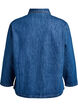 Denim jacket with tie fastening and pockets, Blue Denim, Packshot image number 1