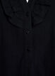 3/4 Sleeve cotton blouse, Black, Packshot image number 2