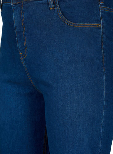 Extra high-waisted Megan jeans with regular fit, Dark blue, Packshot image number 2