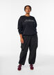 Sweatshirt with statement detail, Black, Model image number 1