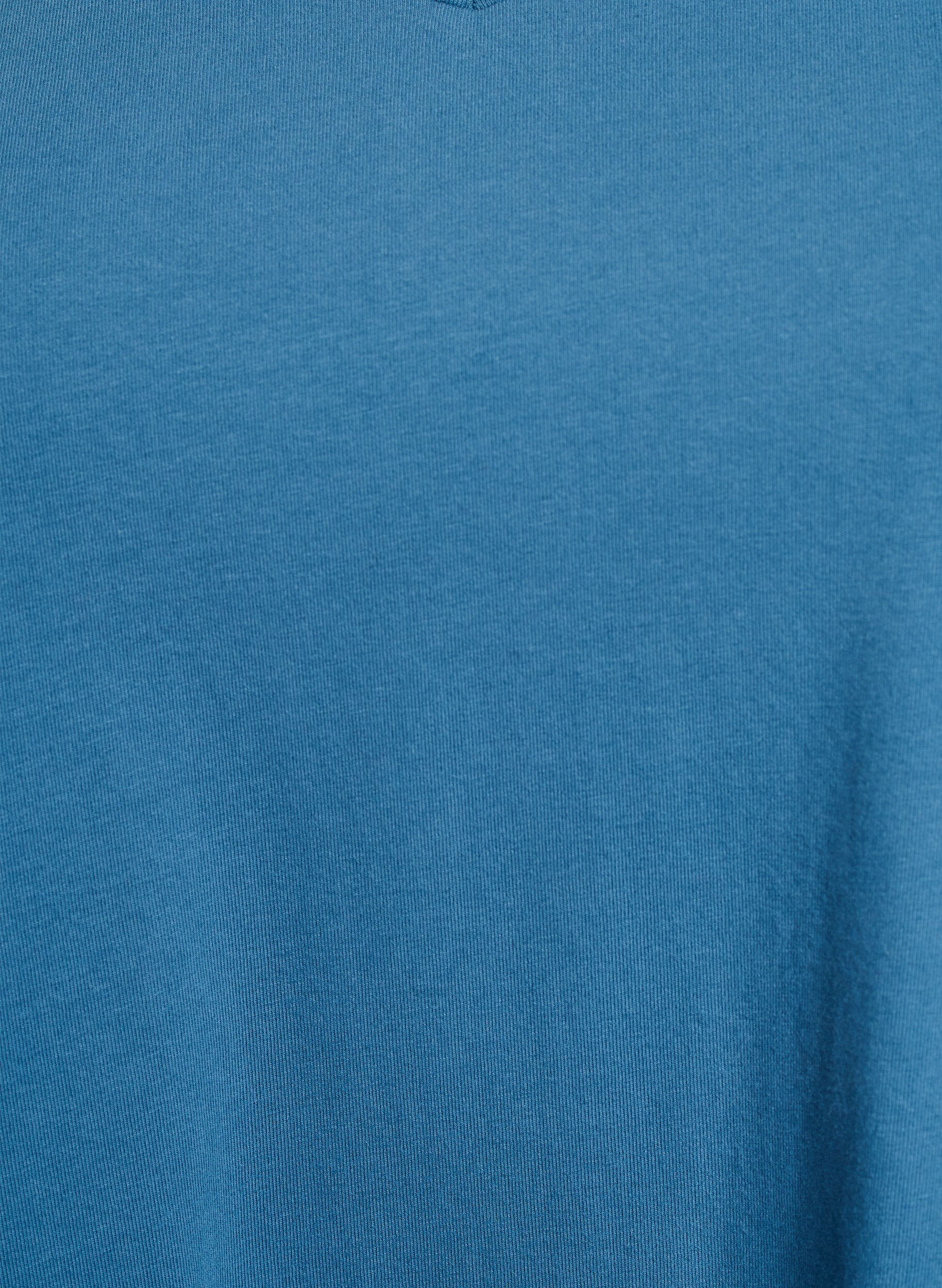 ZizzifashionSolid coloured basic t-shirt in cotton, Grey, Packshot image number 2