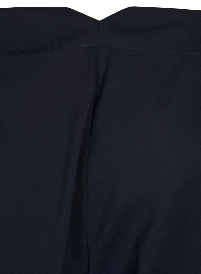 Straight fit trousers with a high waist, Blue, Packshot image number 3