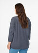 Jersey blouse with 3/4 sleeves, Dark Grey, Model image number 2