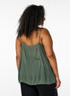 Strap top in viscose, Green, Model image number 2