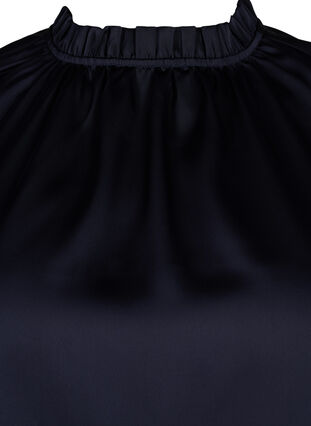 Sleeveless party top in satin, Night Sky, Packshot image number 2