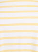 Striped T-shirt in organic cotton, Yellow, Packshot image number 2