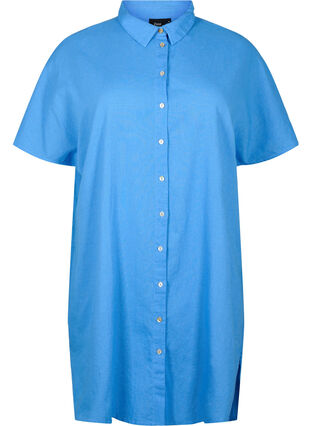 Long shirt with short sleeves, Ultramarine, Packshot image number 0