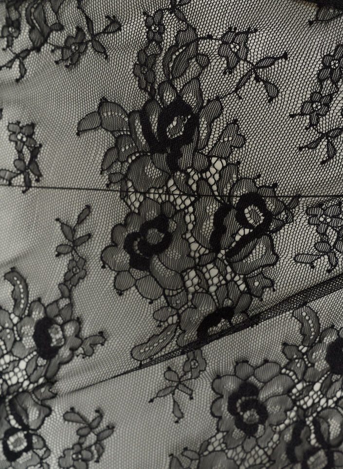 Lace wrap skirt with tie-fastening, Black, Packshot image number 2