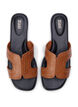 Flat sandals with studs, Brown, Packshot image number 2