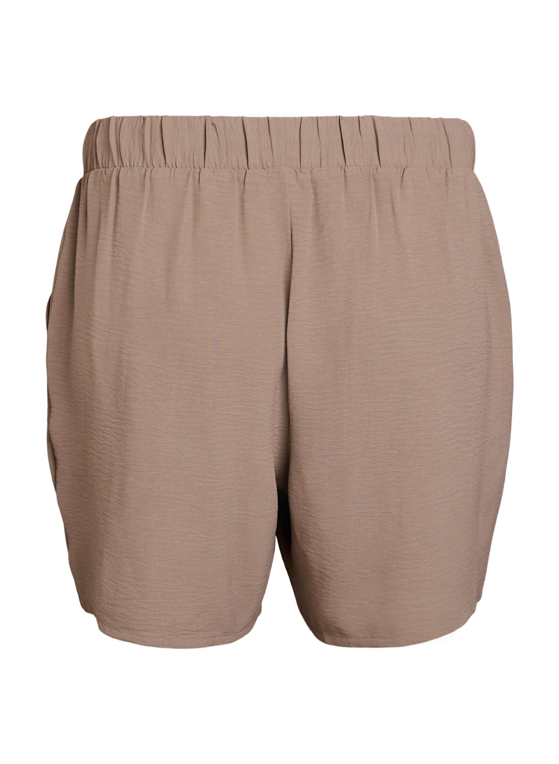 ZizzifashionShorts with pockets and elastic waistband, Brown, Packshot image number 1