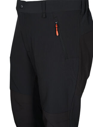 Hiking trousers with removable legs, Black, Packshot image number 2