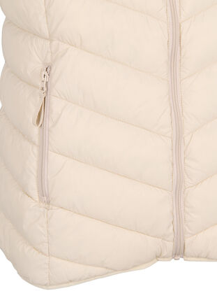 Short vest with zip and pockets, Pumice Stone, Packshot image number 3