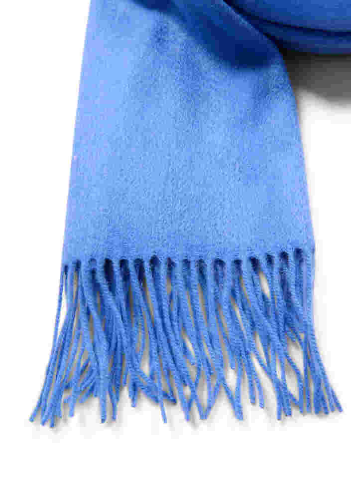 Scarf in a wool blend, Blue Yonder, Packshot image number 1