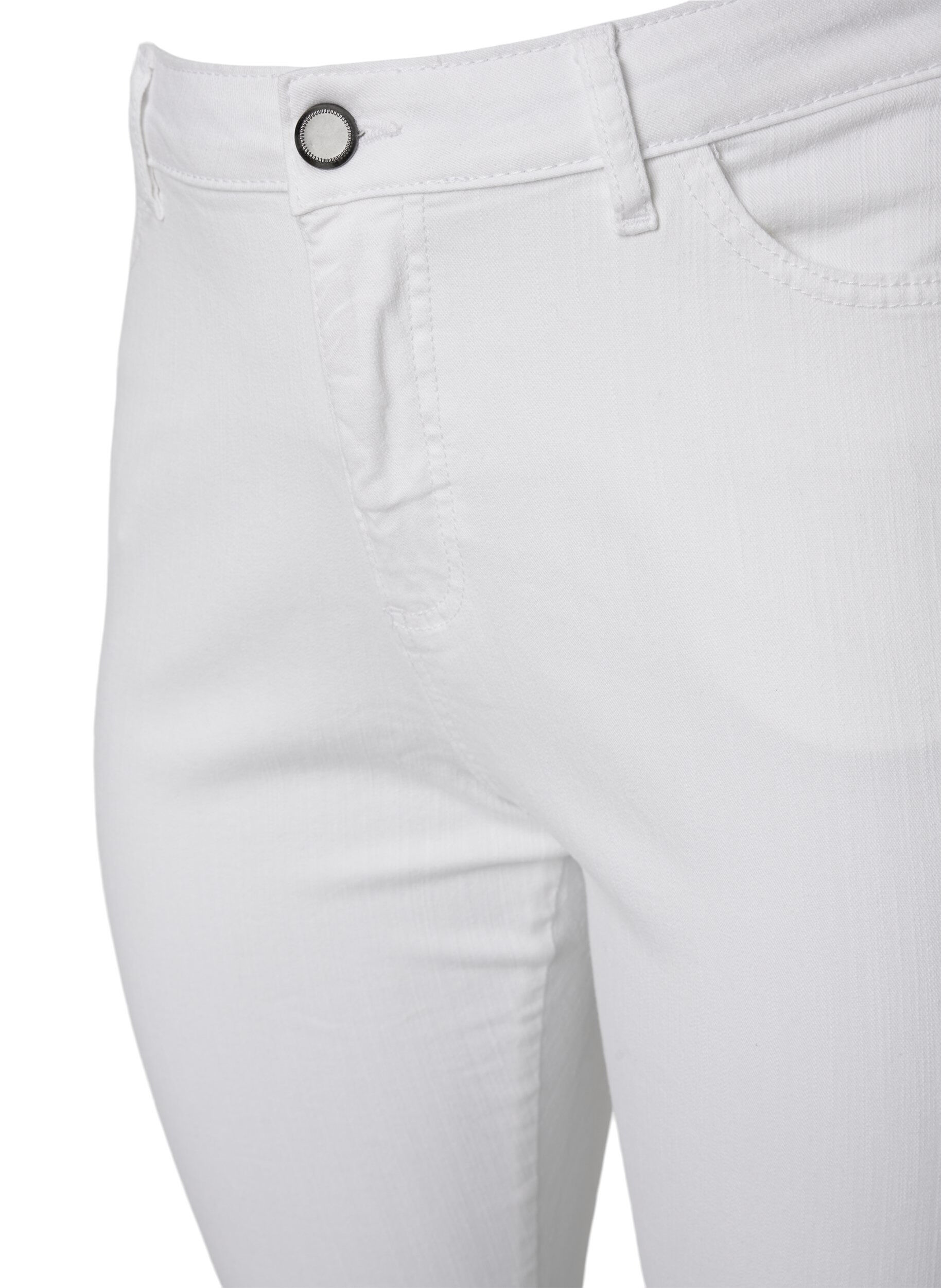 Zizzifashion High-waisted Ellen bootcut jeans, White, Packshot image number 2
