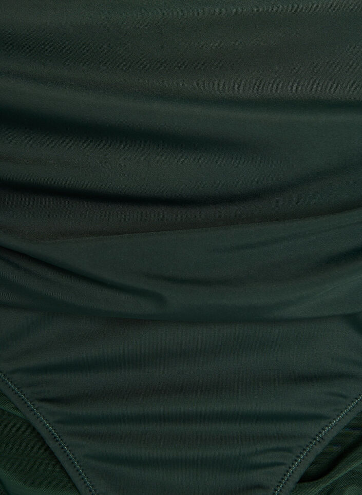 High-waisted bikini briefs with draping, Green, Packshot image number 2