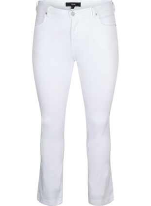 Slim fit Emily jeans with normal waist, White, Packshot image number 0