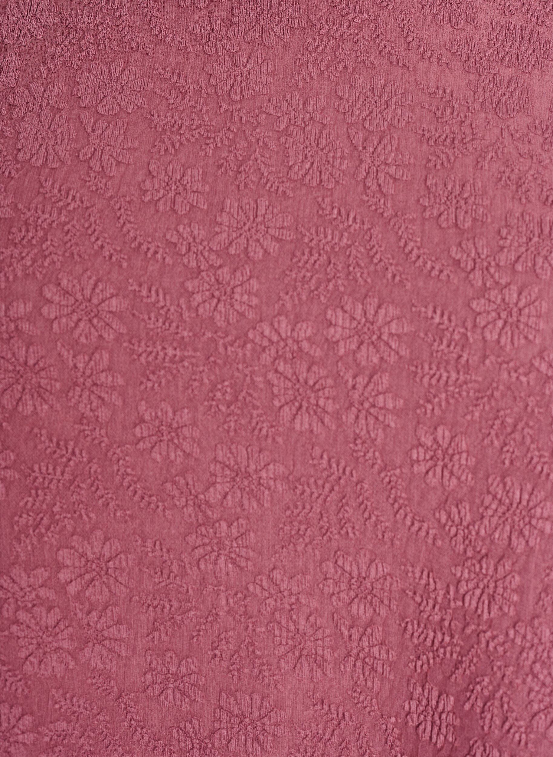 Zizzifashion Structured blouse with short sleeves, Red, Packshot image number 2