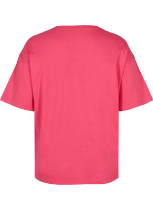 Cotton workout t-shirt, Azalea, Packshot image number 1