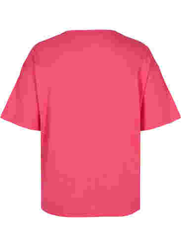 Cotton workout t-shirt, Azalea, Packshot image number 1