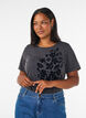 Organic cotton t-shirt with print, Dark Grey, Model image number 0