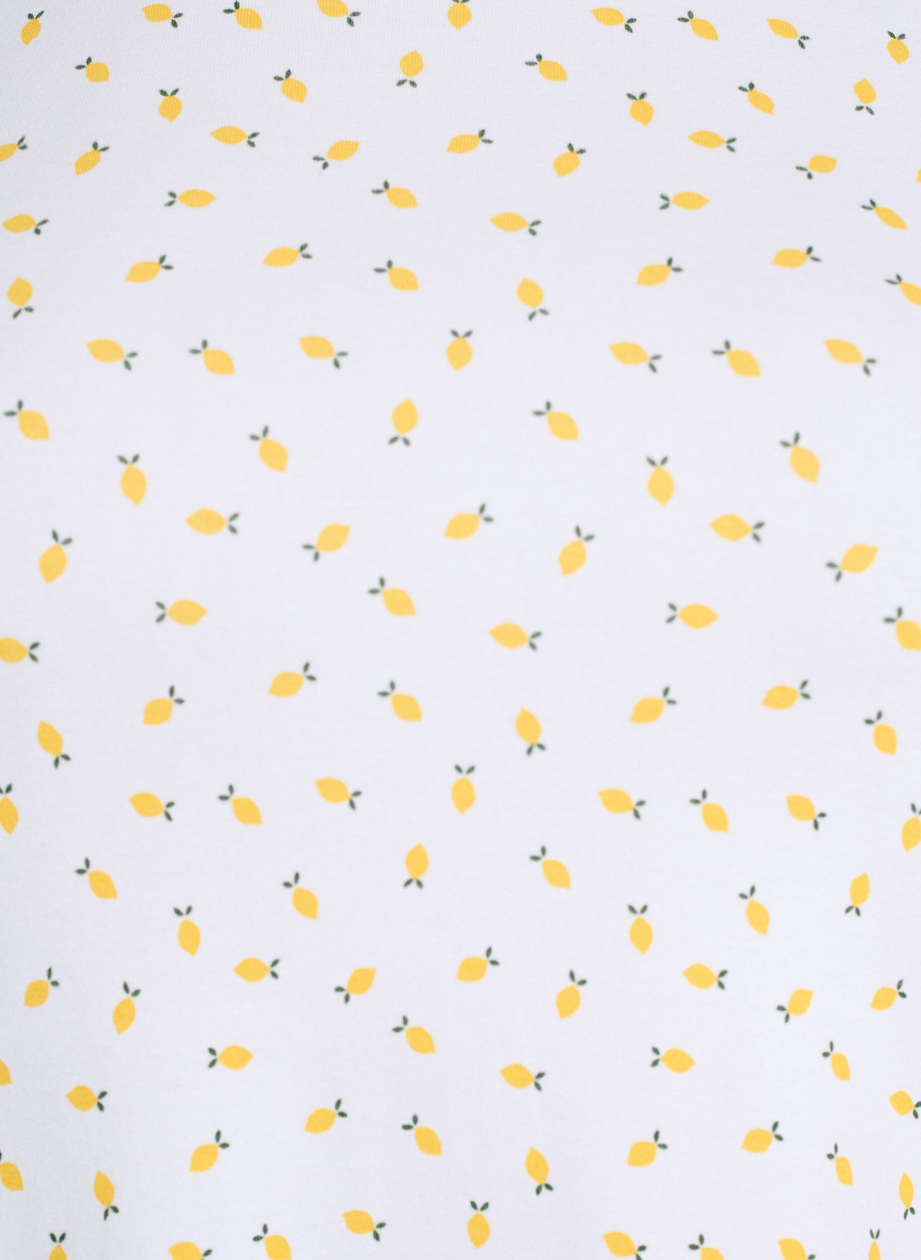 Zizzifashion Cotton T-shirt with all-over print, White, Packshot image number 2