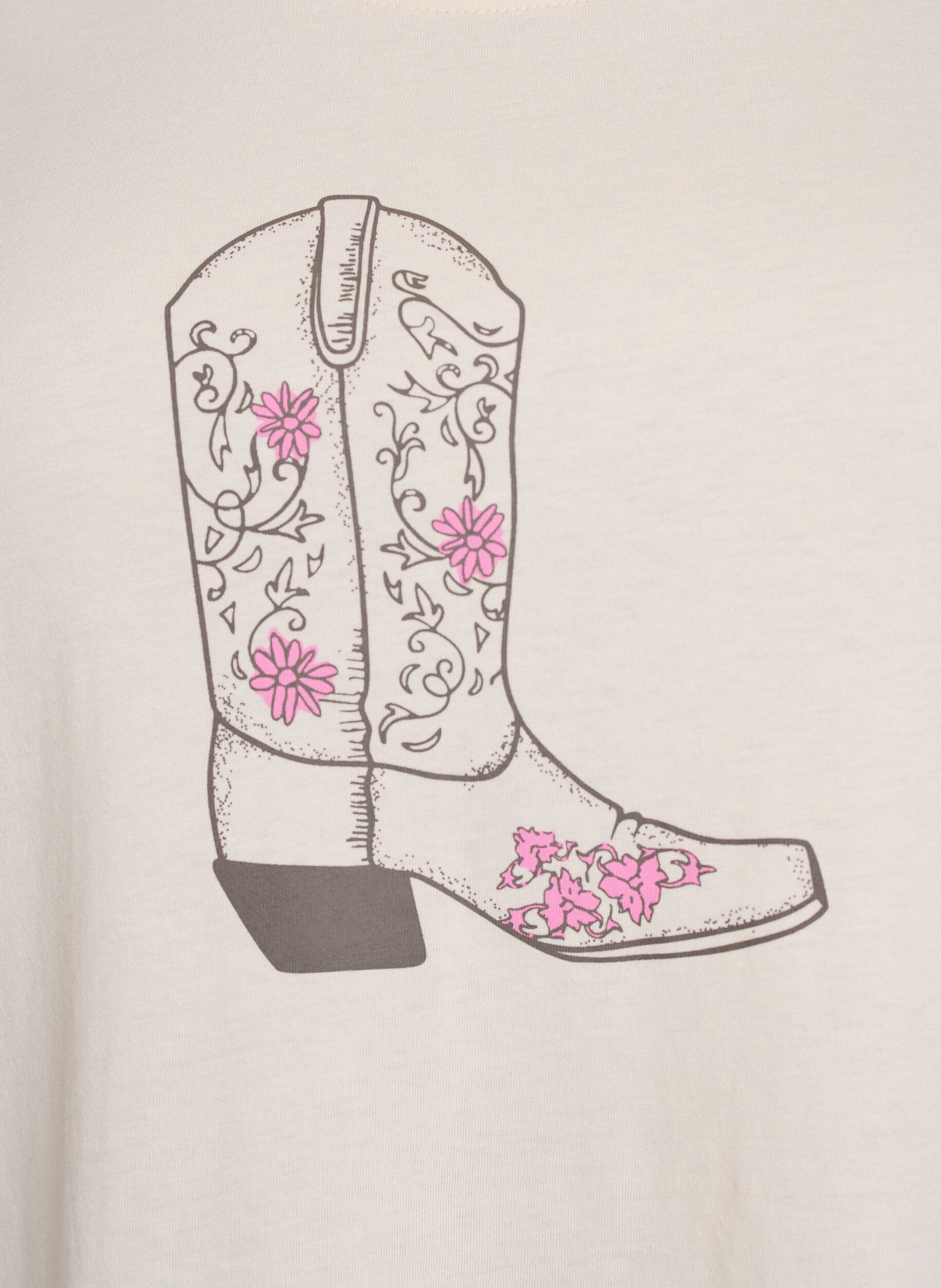 Zizzifashion FLASH - T-shirt with print, Beige, Packshot image number 2