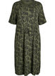 Midi-length jersey dress with tie belt at the waist, Green, Packshot image number 0