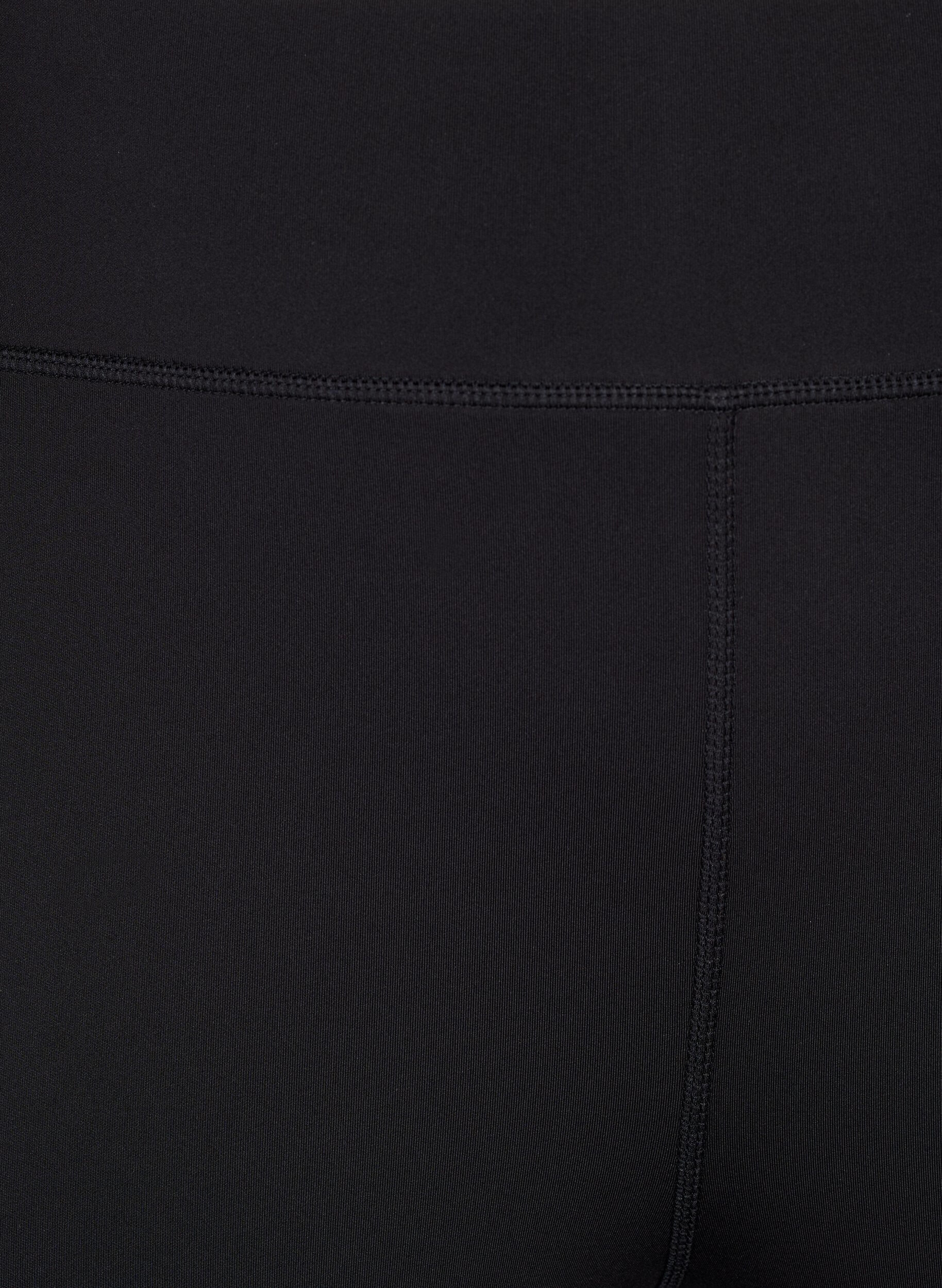 Zizzifashion Tight-fitting workout shorts with logo, Black, Packshot image number 2